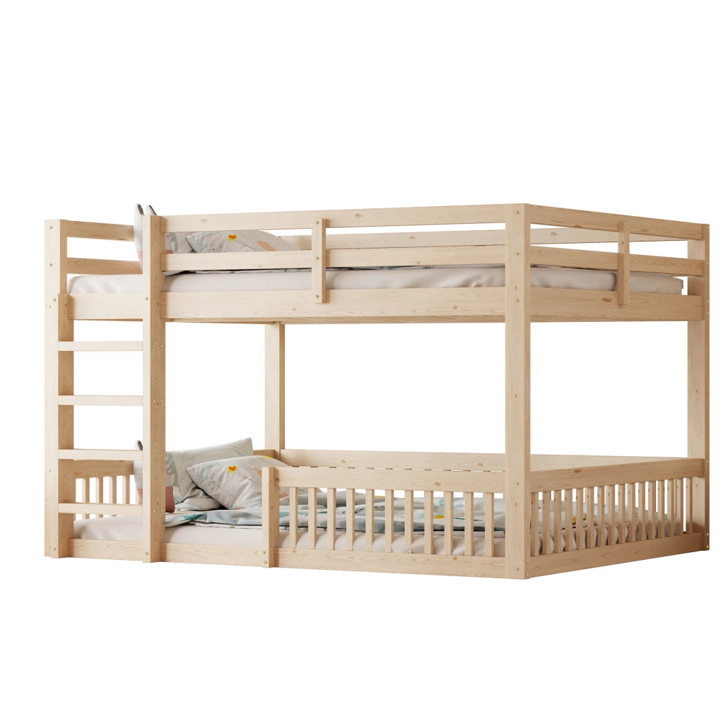 Letto a castello 160x200 cm in pino e MDF naturale