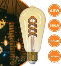 Pendente SMART doppia corda 2 lampade intelligenti vetro LED E27 10W WiFi RGB 1800K sospensione vintage dimmerabile Alexa Google luce decorativa