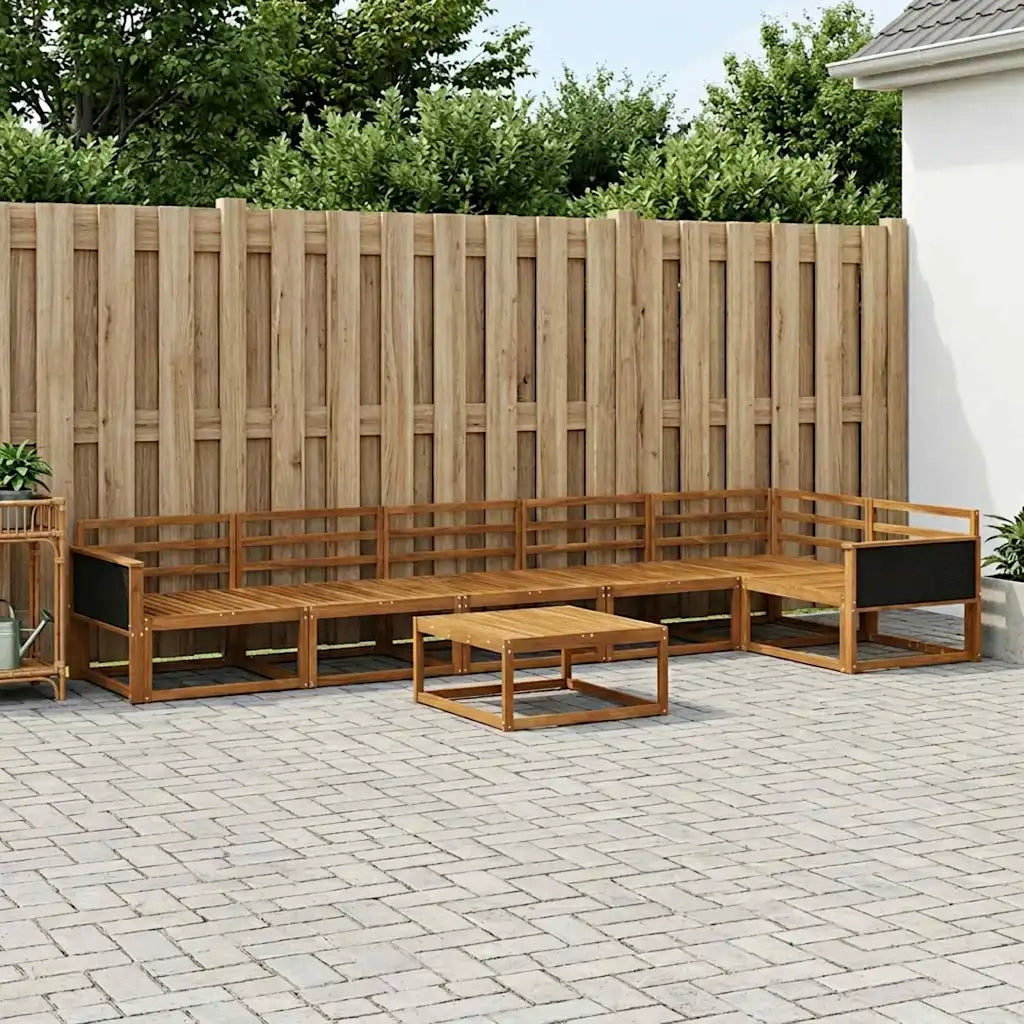 Set di divani da esterno 7 pcs Naturale 3382612