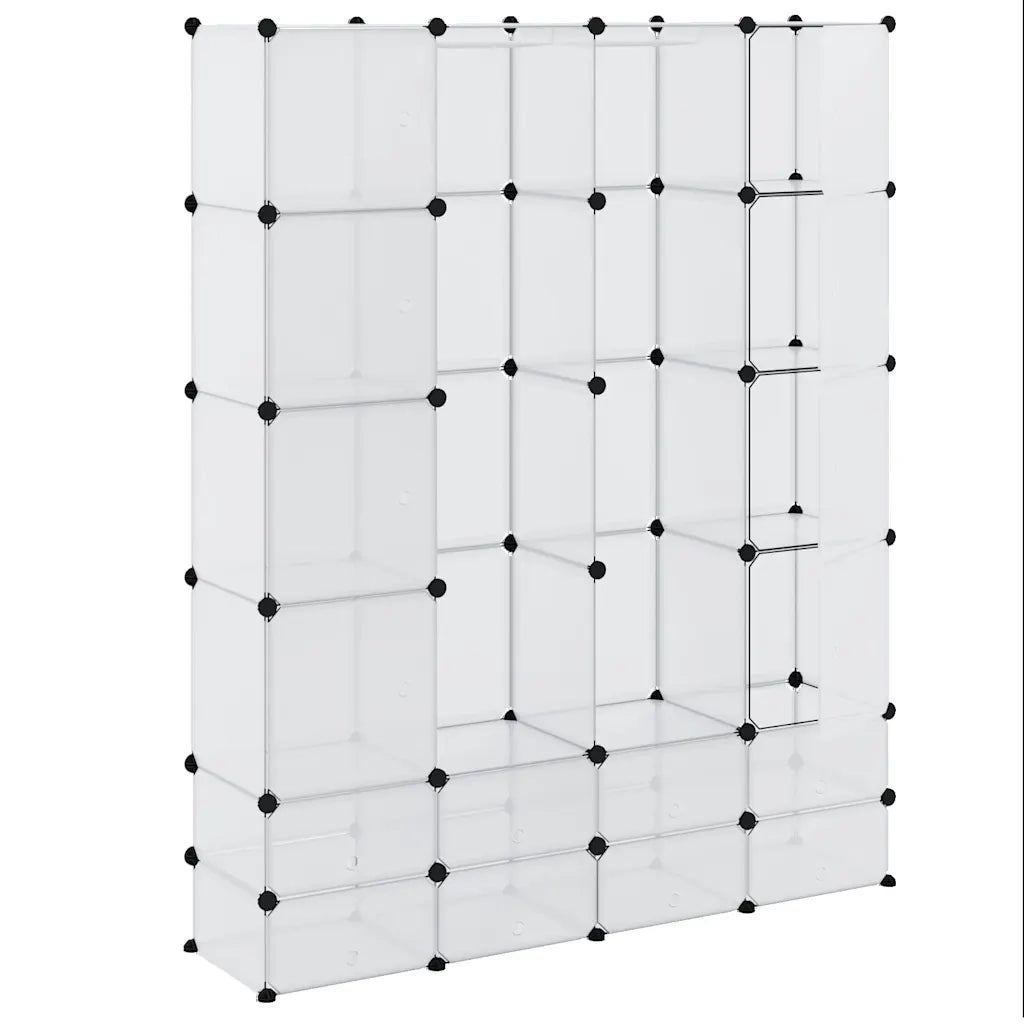 Armadietto Modulare 18 Scomparti Bianco 37 x 146 x 180,5 cm 240502