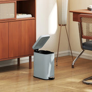 Pattumiera in metallo 5 L con pedale e contenitore interno