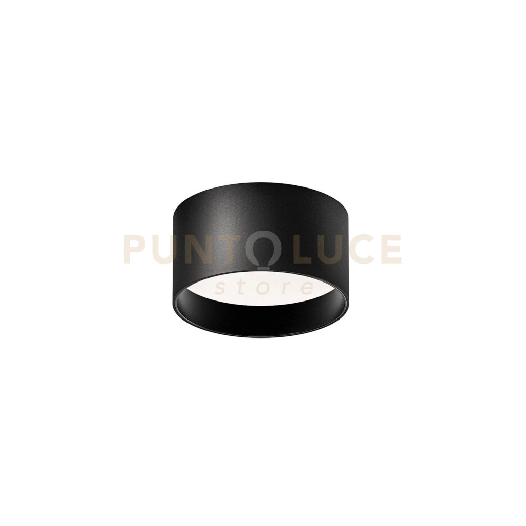 GPL333H- FARETTO LED  IN ALLUMINIO NERO SATINATO 2700K 901LM 12W D.12CM