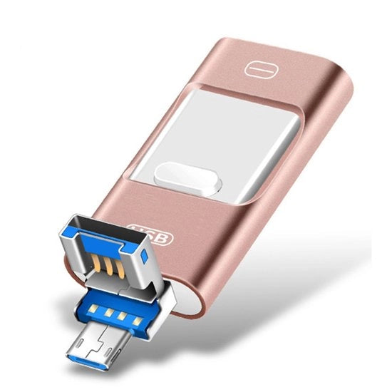 Penna USB 128GB 4-in-1 – USB-C / Micro-USB / USB-A – Alta Velocità di Trasferimento dei Dati – Penna USB per PC, telefono