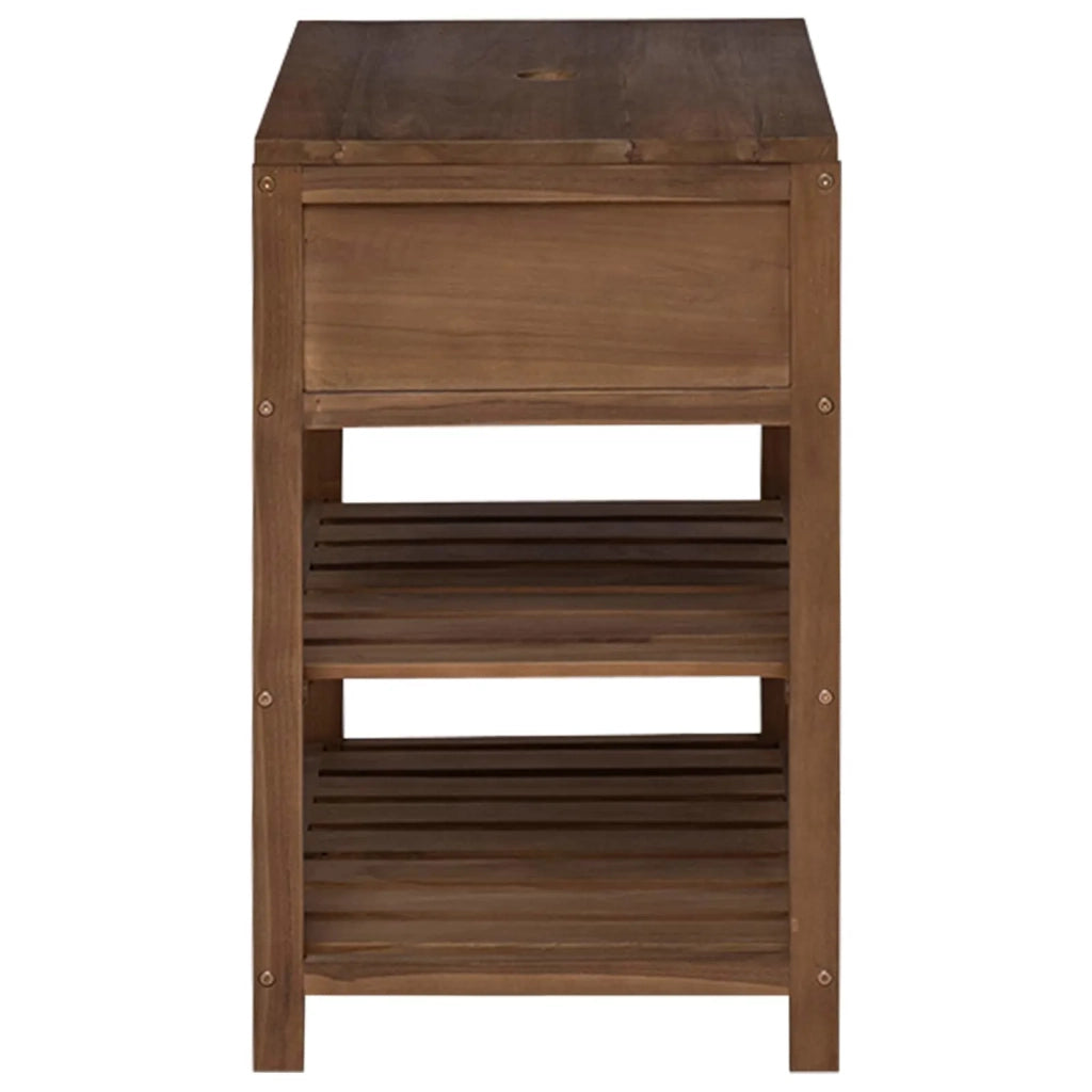 Mobile da Bagno Naturale 60 x 45 x 75 cm Legno di teak solido 42026907