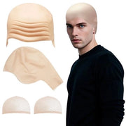 Schedelmuts in Latex - Pruikkap con Schedel Doppia - Adatto per Halloween/Theater - Resistenze Elastica e Duratura - Adatto per Adulti e Bambini