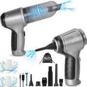 Aspiratore di polvere - Senza cavo - Elevata potenza di aspirazione - Ricarica tramite USB - Bagnato/Asciutto - Auto - Uso domestico/ufficio - Capelli di animali domestici