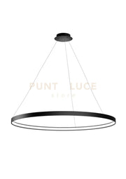 ANELLO SOSPENSIONE NERO VERNICIATO DIAM.109 cm 3000K 3832LM 65W