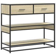 Tavolo Consolle | Tavolo d'Ingresso Rovere Sonoma 90x35x80 cm in Legno Multistrato