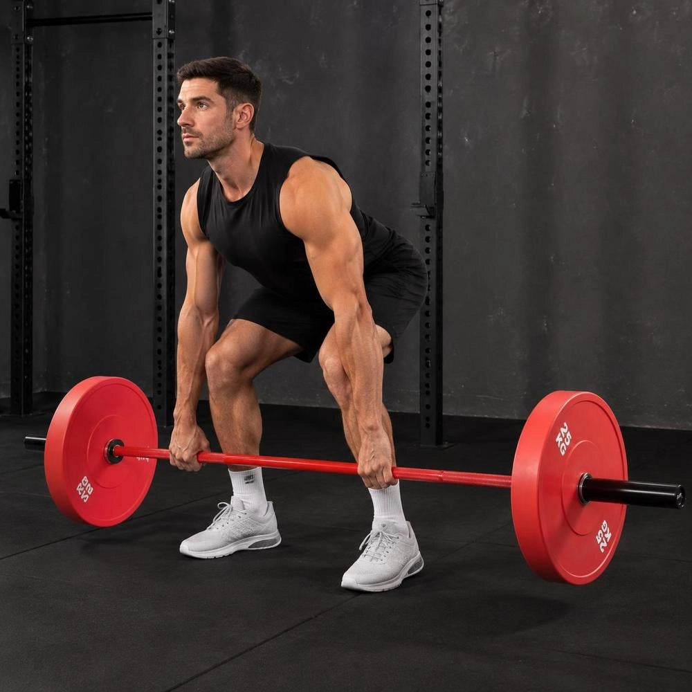 180 Cm Barbell Pull-up Bar With Knurled Grip For Strength Training, Weightlifting, Squats, Deadlifts, Bench Presses; Barbell Suitable For 50 Mm Weight Plates With A Load Capacity Of 317.5 Kg
