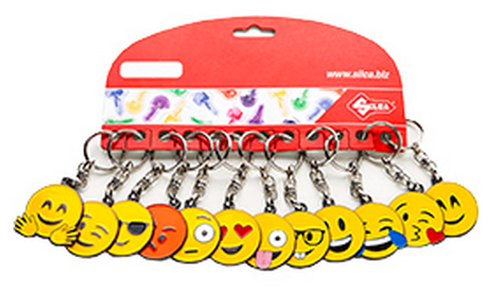 silca cartella 12 portachiavi emoji cod:ferx.95126