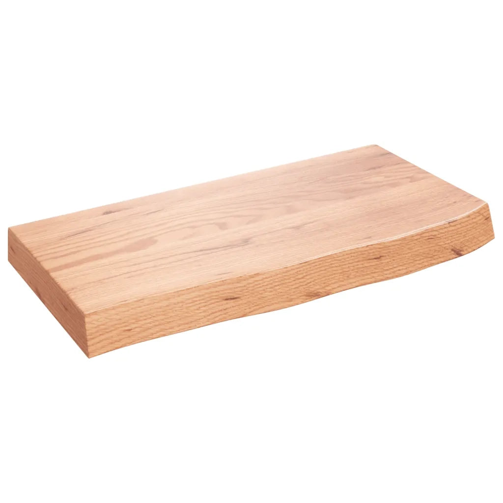Piano Bagno Marrone 60x30x(2-6) cm Legno Massello Trattato 3156103