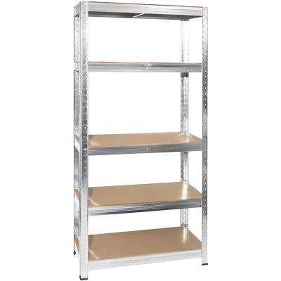 SCAFFALE KIT 5 RIPIANI WORKIT - ZINCATO MDF MM 4 CM 90X40XH.180- 1 confezioni