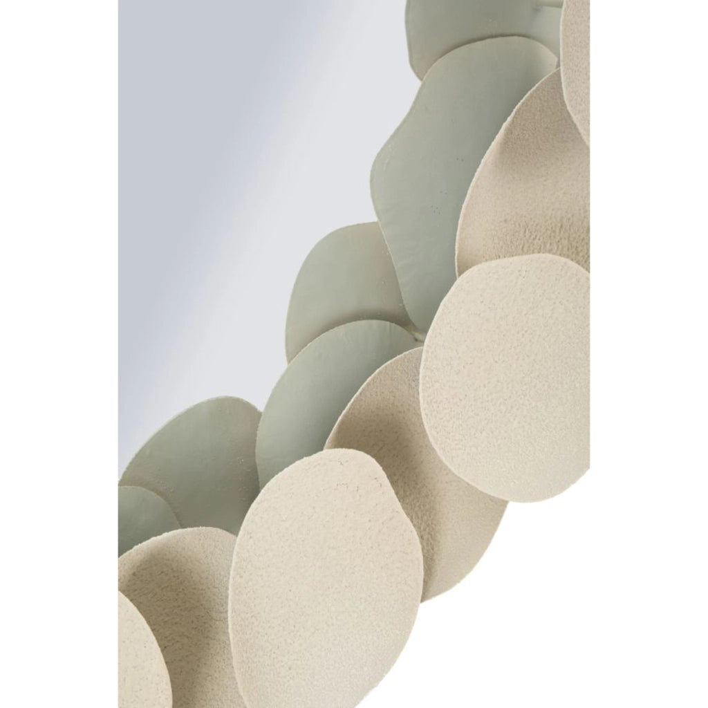 Specchio con Cornice VKH780, Beige, Metallo, 85x7,5x85 cm