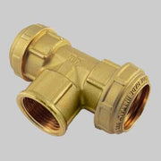 RACCORDO A TEE FEMMINA PN 25 COBRARING  25 x 3/4 x 25     TIEMME