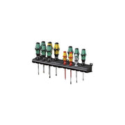 Wera 05051011001 Kraftform Plus Set di 12 cacciaviti con impugnatura ergonomica Kraftform Plus tecnologia Lasertip e sistema Take it easy colore Nero