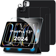 Coprioggetto Ultradurabile per iPad Pro 13 Pollici 2024 - Ondelettrico - Protezione schermo - Protezione fotocamera - Pelle microfibra morbida - Coprioggetto tablet