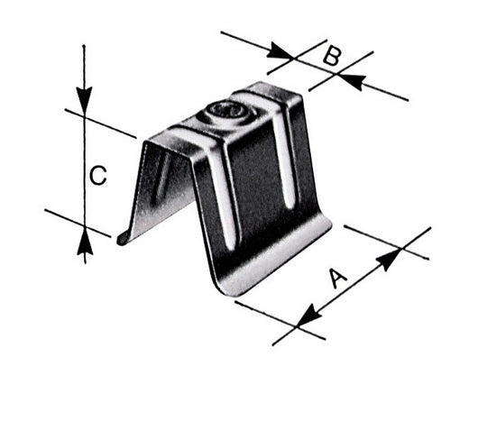 bs cavallotti x lamiera grecata 50x20x40 (pz.10) cod:ferx.95136