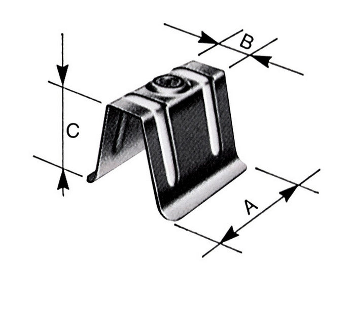 bs cavallotti x lamiera grecata 50x20x40 (pz.10) cod:ferx.95136