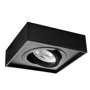 Faretto da soffitto Kanlux MINI GORD quadrato nero GU10