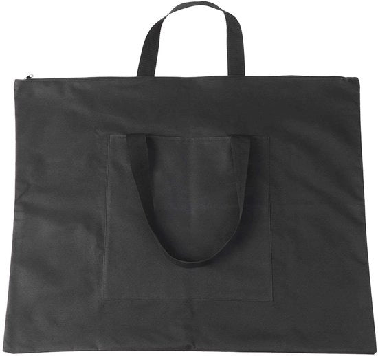 Borsa per disegno impermeabile - 54x67 cm - Peso 320 g - Tessuto Oxford - Nero