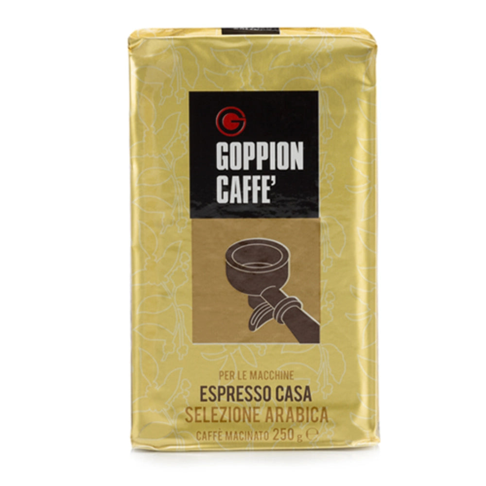 Goppion qualita oro caffe selezione arabica macinato 3 confezioni da 250 grammi