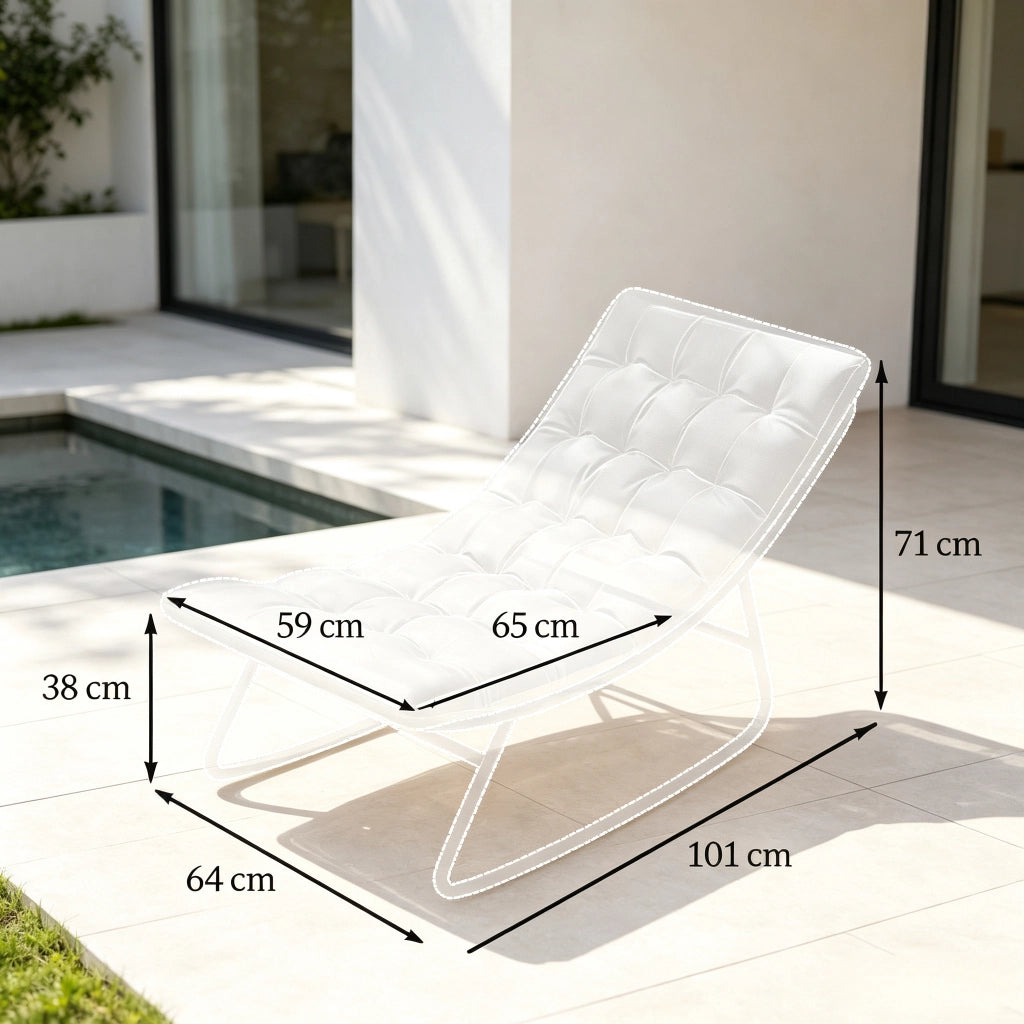 SEDIA A DONDOLO da esterno Set da 2 pezzi 64x101x71 cm Nero/Grigio Scuro