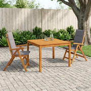 Set da pranzo da giardino 3 pezzi 3 pz Naturale 3434609