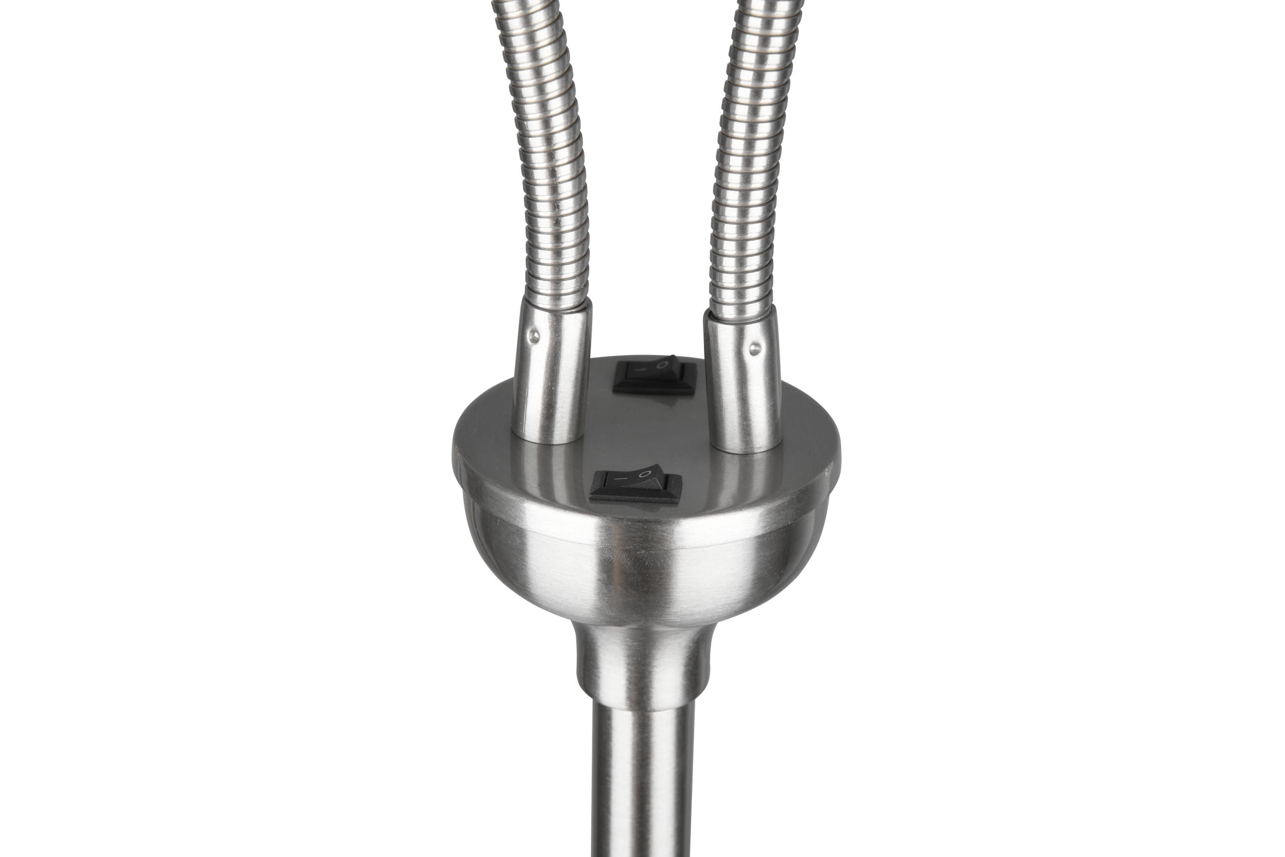 Piantana da Interno  E14 in Metallo Nickel Opaco