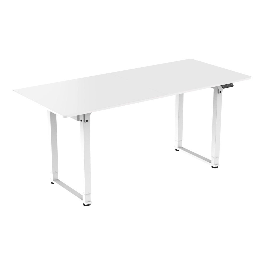 Scrivania Kirkkonummi con Piano Tavolo 180x80 cm cm Regolabile in Altezza - Bianco pro.tec