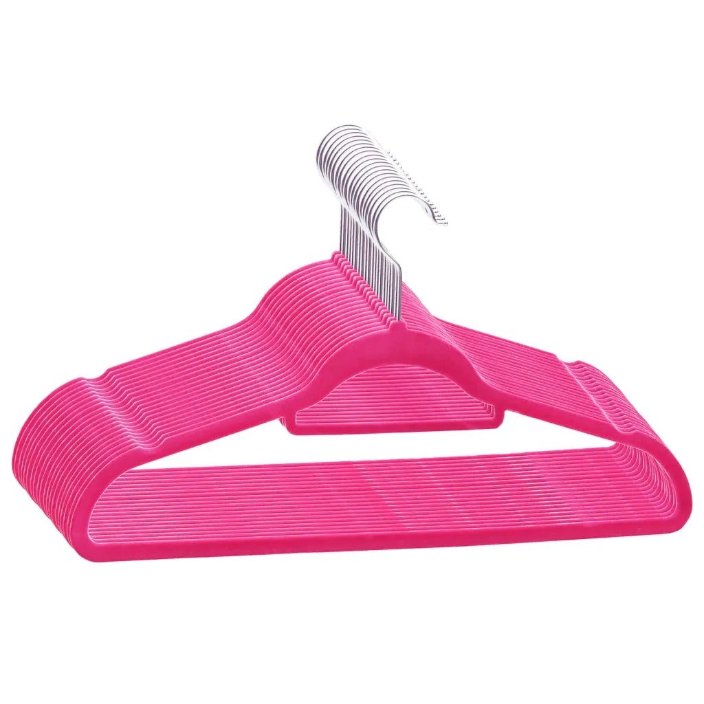 Set Appendiabiti 20 pz Antiscivolo Rosa in Velluto CFW2535118