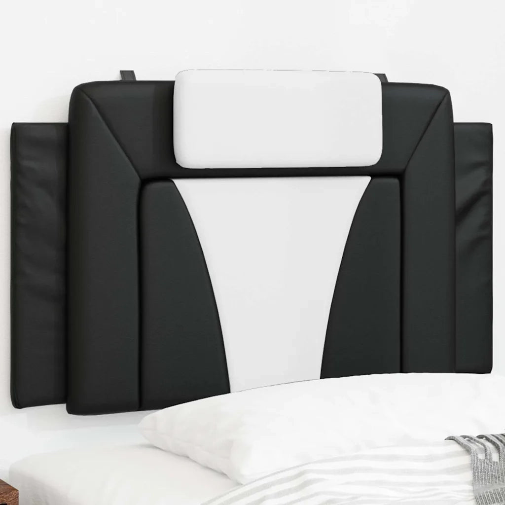 Cuscino Testiera Viana Nero e Bianco 80 cm in Similpelle CFW6058464
