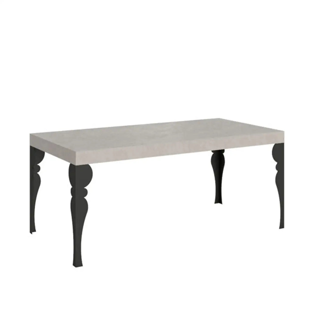 Tavolo allungabile 200/304x90 cm Paxon Premium cashmere gambe antracite
