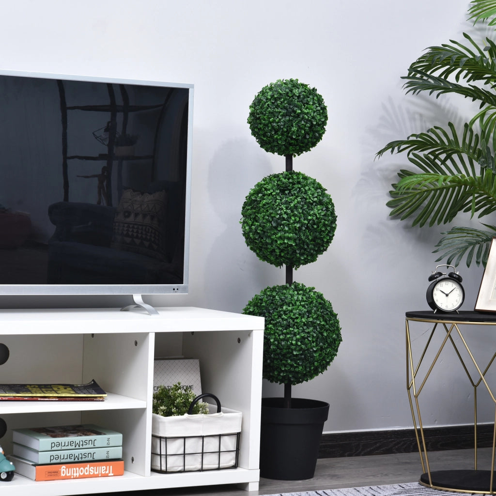 Buis Artificiale Topiaria in Forma di Sfere ¨C zephmum ¨C Verde ?30x112cm