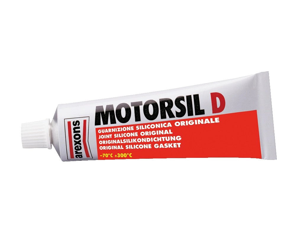 GUARNIZIONE SILICONICA 'MOTORSIL D' 60 gr - colore rosso - AREXONS