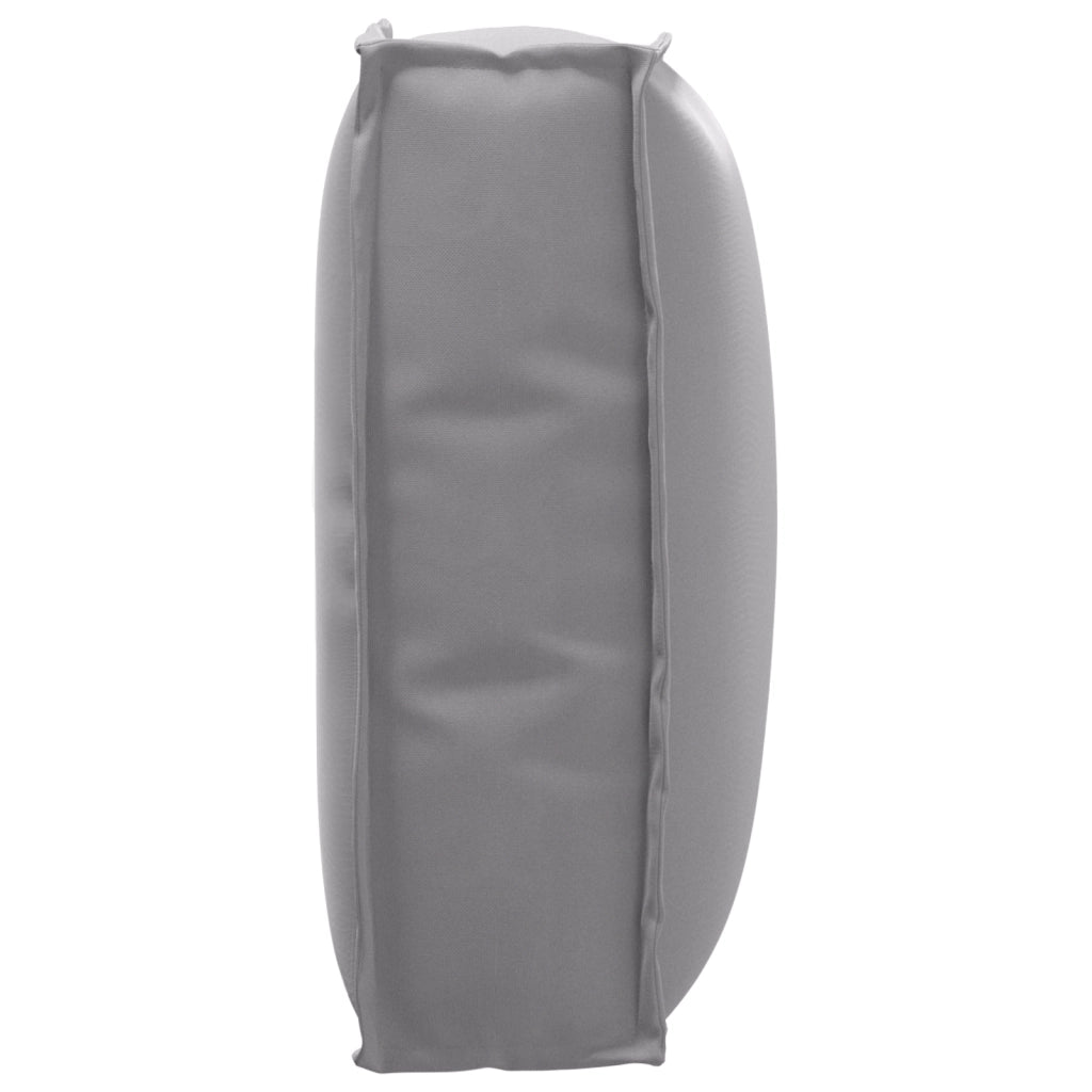 Cuscino per schienale Grigio 50x40x12 cm Tessuto Oxford
