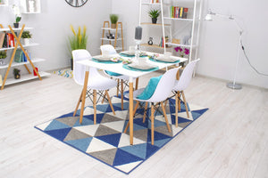 Tavolo da pranzo moderno bianco VALORA YURO 120 cm x 80 cm