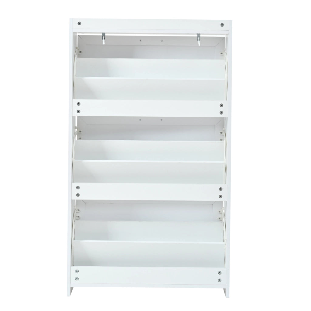 Scarpiera a 6 Ripiani ¨C Xylo ¨C Bianco, MDF e Truciolato, 70x24x120 cm