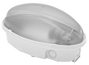 plafoniera led ovale bianca base mm 215x125x110h 12 w 960 lm cod:ferx.95164