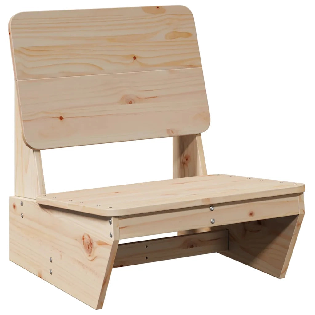 vidaXL Sedie da Giardino 2 pz 60x64x70,5 cm Legno Massello di Pino