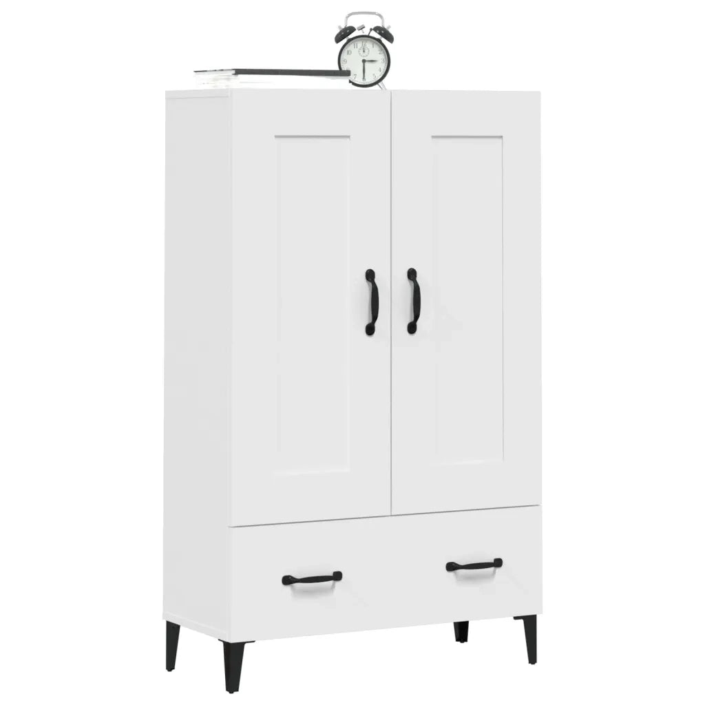 Credenza | Madia | Buffet da pranzo | Armadio da pranzo Bianca 70x31x115 cm in Legno Ingegnerizzato