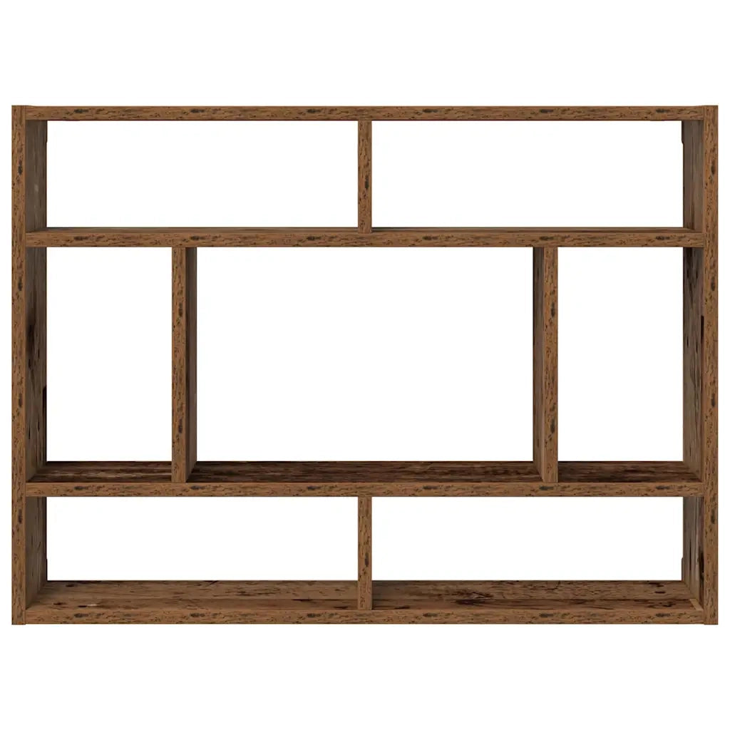 Mensola a Muro Legno Antico 75x16x55 cm in Legno Multistrato 862045