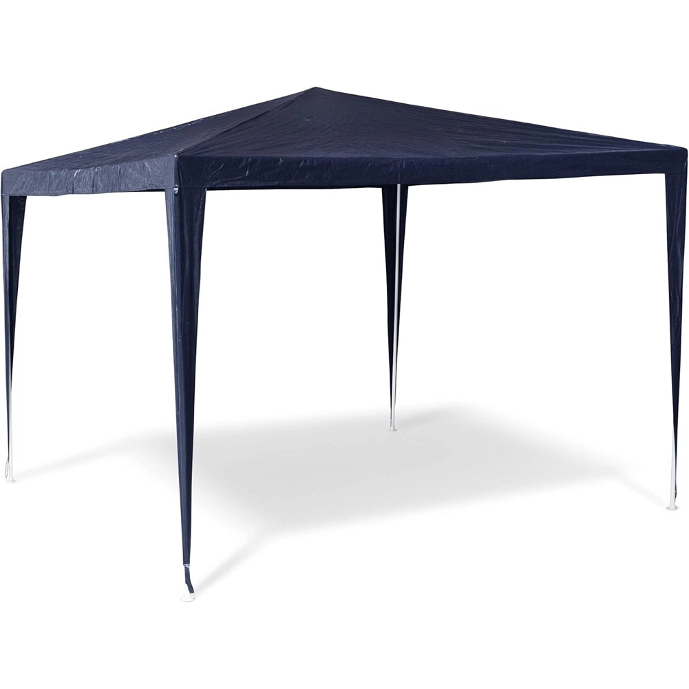 Gazebo da Giardino 3x3 mt Impermeabile con Struttura in Metallo Campeggio Fiere Terrazzo Blu