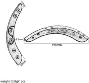 Supporto per Chitarra Flessibile - 19,8 x 3 x 0,65 cm - Facile da Montare - Adesivi con Nastro di Carta