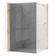 Parete Doccia Rea Flexi Grey / Gold 90