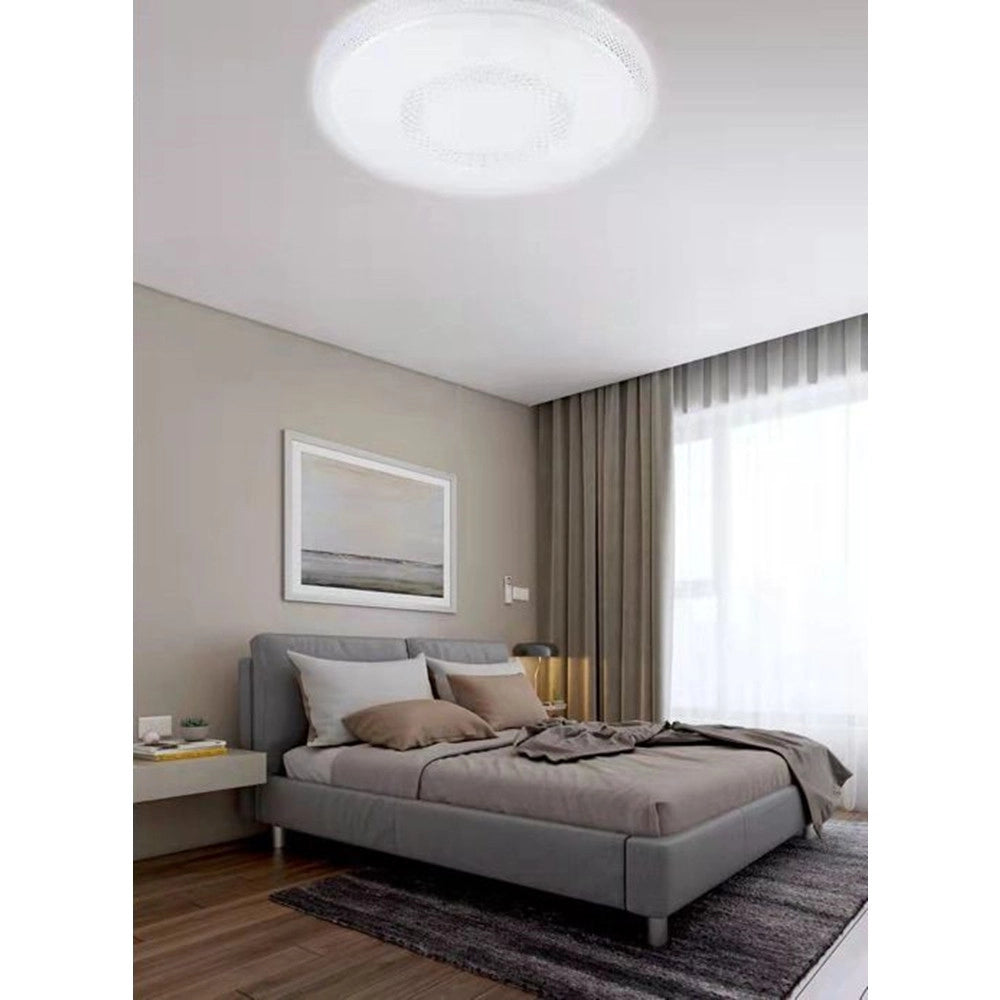 Trade Shop - Plafoniera A Soffitto 60w 4800lm Design Tondo Luce Fredda 6500k Ip20 Fst-50a68226 -