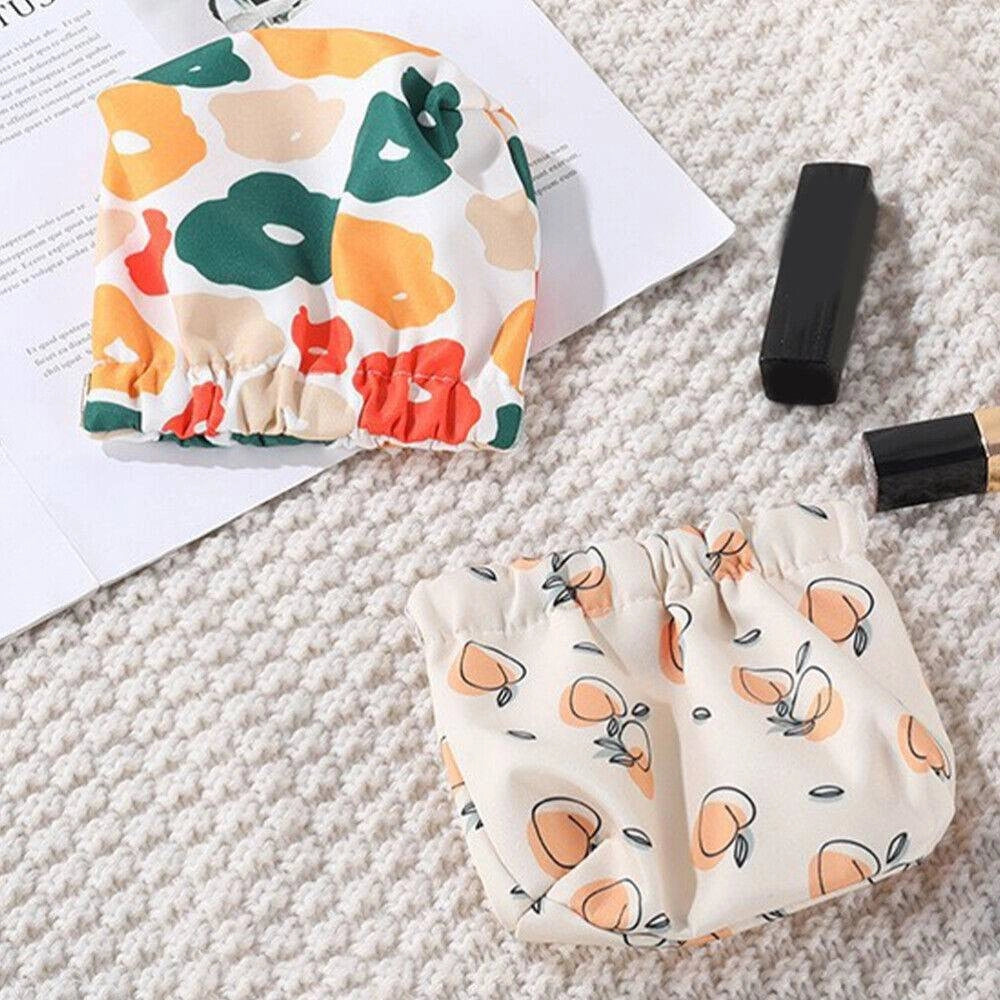 Trade Shop - Borsa Per Trucco Cosmetici Tascabile Donne Toilette Decorata Viaggio Campeggio -