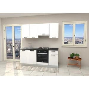 CUCINA GOURMET CM. 195 CON TOP ANTRACITE NON FORATO