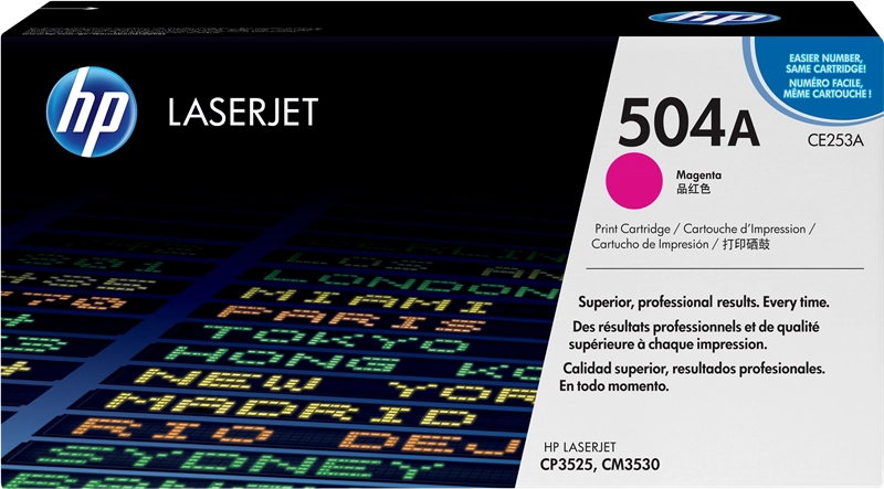 HP Cartuccia Toner originale magenta LaserJet 504A