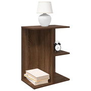 Set di 2 Comodini | Armadio da Notte | Mobiletto da notte Rovere Marrone 46,5x29x61 cm in Legno Multistrato
