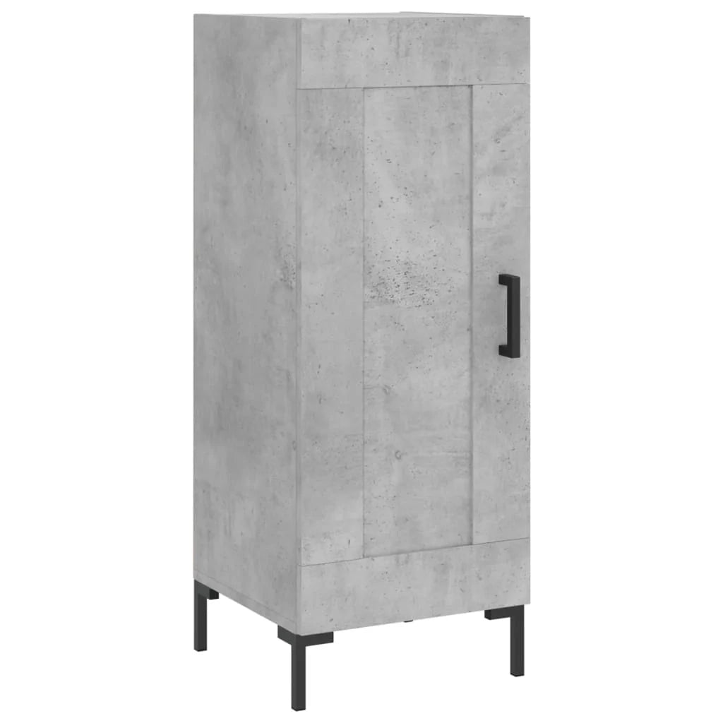 Buffet credenza cassettiera mobiletto mobile contenitore organizer per cucina soggiorno salotto alto 34,5 x 34 x 180 cm legno ingegnerizzato grigio 02_0034346